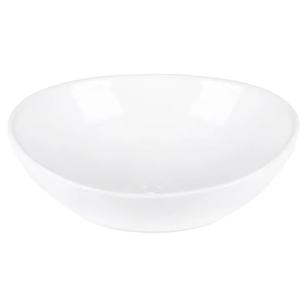 Aquavive Paglia Oval Ceramic Basin Gloss White 41x33cm