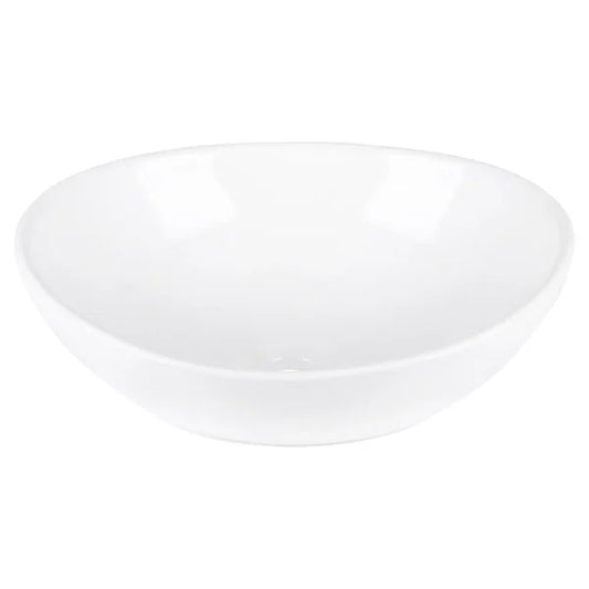 Aquavive Paglia Oval Ceramic Basin Gloss White 41x33cm