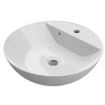 Aquavive Topino Round Ceramic Basin Gloss White 42cm