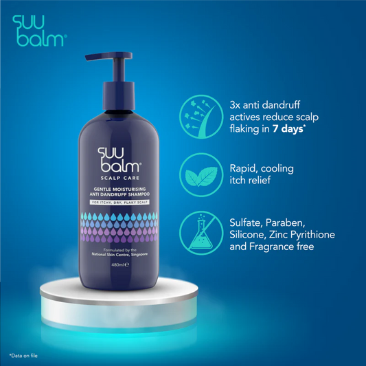 Suu Balm Gentle Moisturising Anti Dandruff Shampoo 480ml