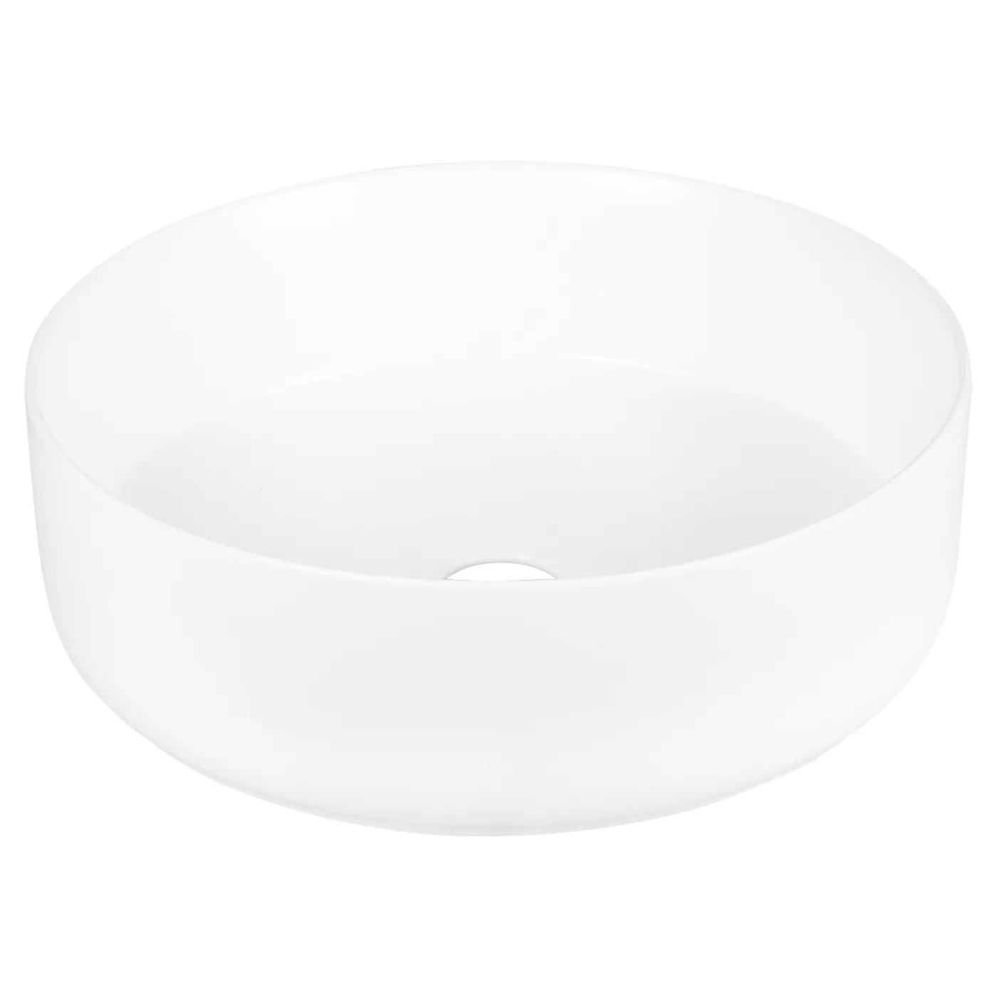 Differnz Mira Round Ceramic Basin Gloss White 36cm