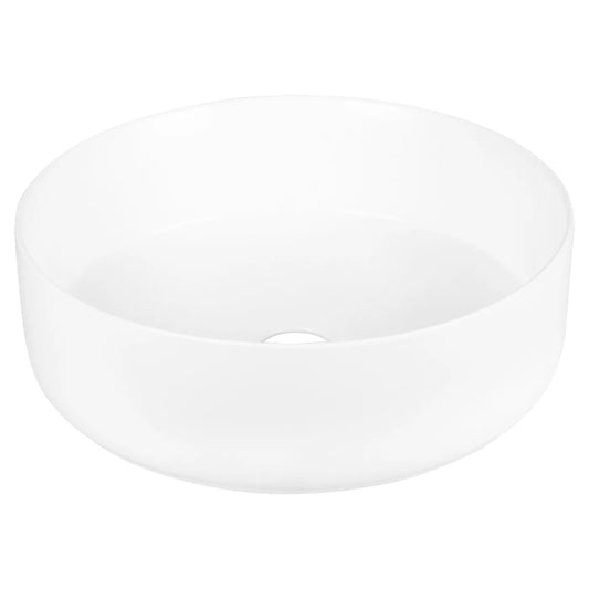 Differnz Mira Round Ceramic Basin Gloss White 36cm