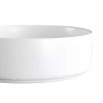 Sensea Studio Round Ceramic Basin Matt White 37cm