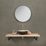Differnz Duo Round Ceramic Basin Black White 39.5cm