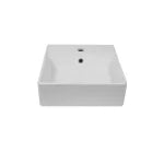Sensea Square Ceramic Basin Gloss White 37x42cm